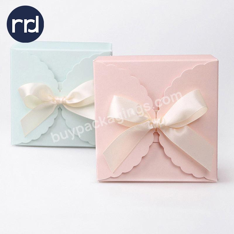 RR Donnelley Custom Design Manufacturer Recyclable Lucky Pink Shipping Jewelry Packaging Valentine'S Day Gift Box with Ribbon