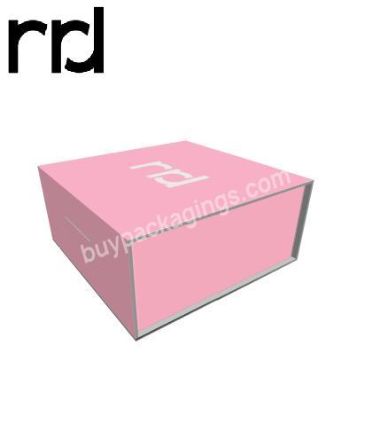 RR Donnelley Custom Elegant Design Luxury Black Rigid Paper Cardboard Hair Extension Custom Design Folding Cosmetic Gift Box
