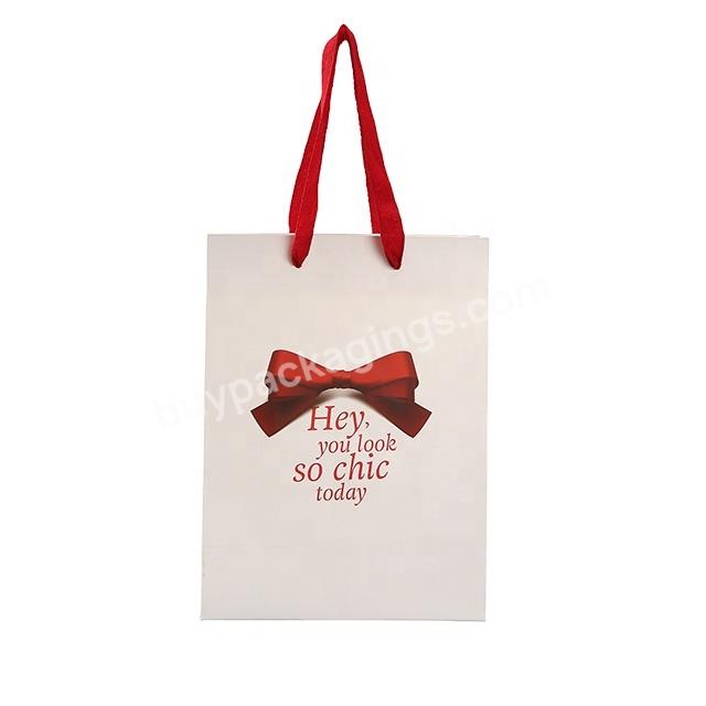 RR Donnelley Custom Logo Luxury Packaging Cosmetic Christmas Wedding Paper Gift Shopping Tote Bags with Handles