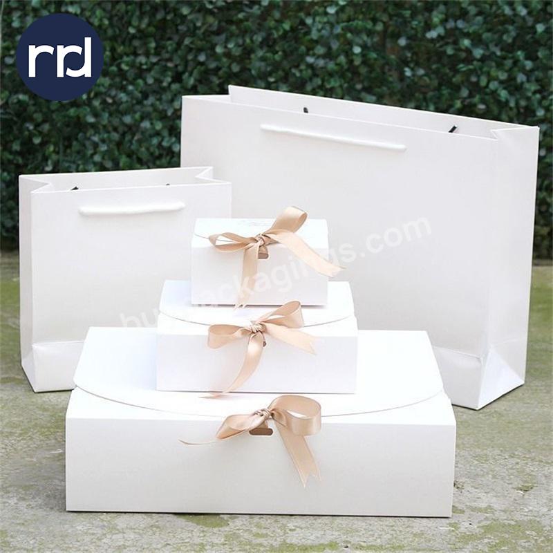 RR Donnelley Custom Wholesale Pink Folding Packaging Luxury Toy Socks Scarf Square Gift Packaging Box With Ribbon