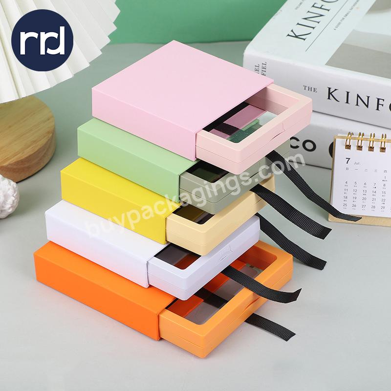 RR Donnelley Customized Logo China Manufacturer Personalized Packaging Essential Oil Luxury Drawer Packaging Box with Ribbons