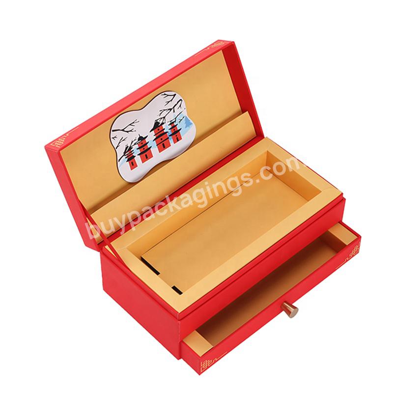 RR Donnelley Durable in Use Red Drawer Jewelry Gift Box