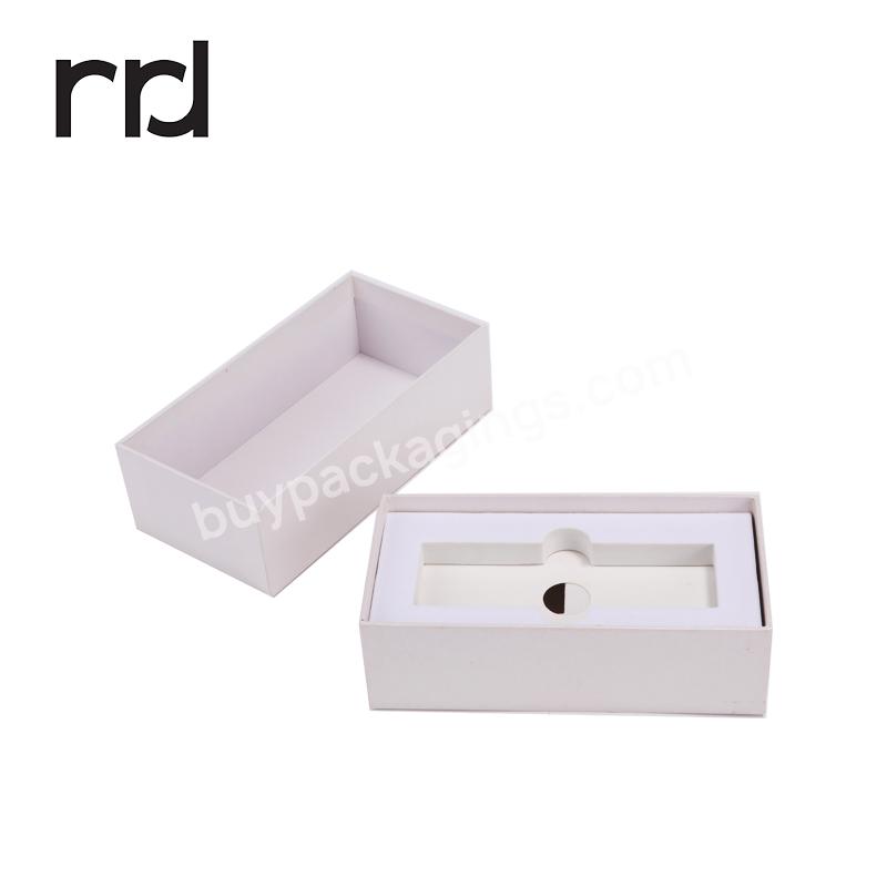 RR Donnelley Eco Friendly Shipping Paper Packaging Plain Cardboard USB Retail Mobile Phone Packaging Base and Lid Box