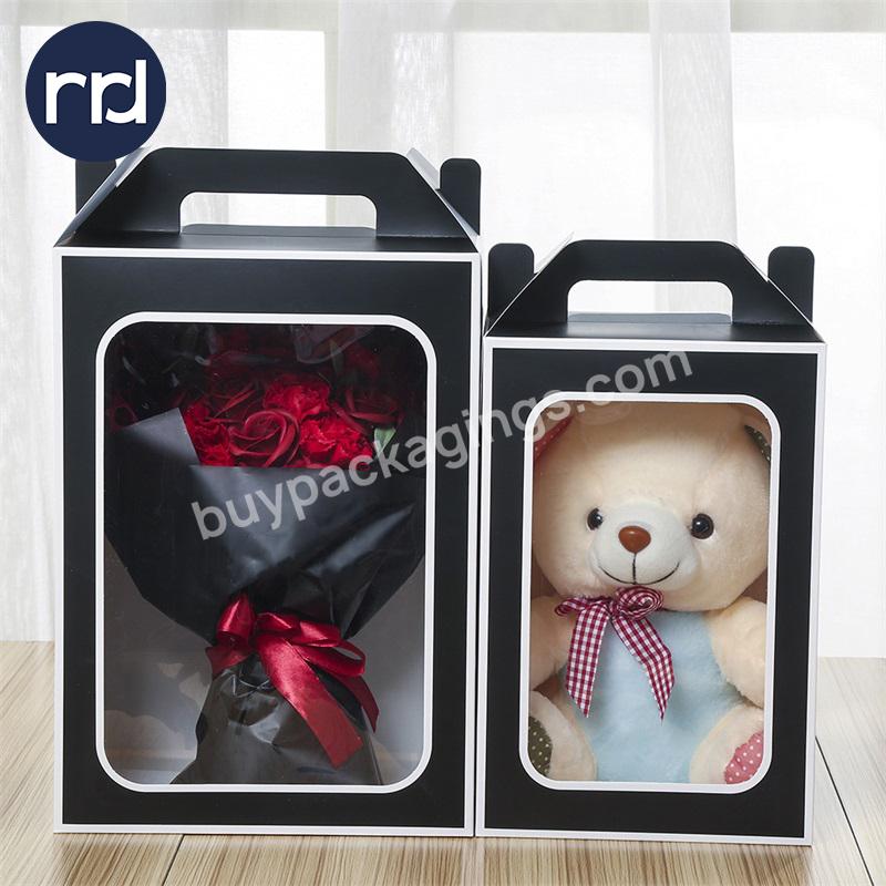 RR Donnelley Excellent Luxury Custom Printed Logo Macaron Color Packaging Gift Handbag Packing Shipping Window Treat Boxes