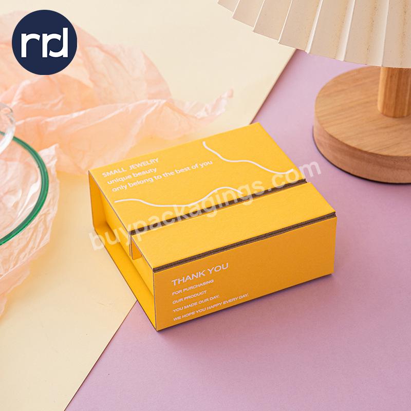 RR Donnelley Factory Luxury Custom Printed Logo Best Selling Cosmetics Jewelry Packaging Sliding Drawer Cardboard Paper Box