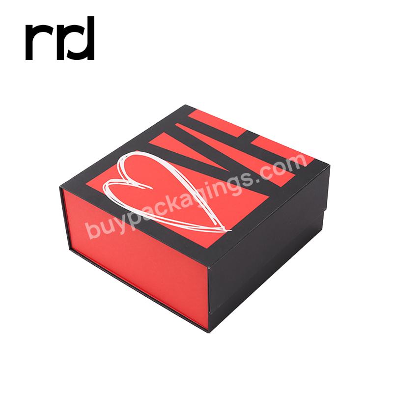 RR Donnelley Factory Luxury Custom Printed Logo Empty Cosmetic Eyeshadow Palette Packaging Foldable Magnetic Gift Box