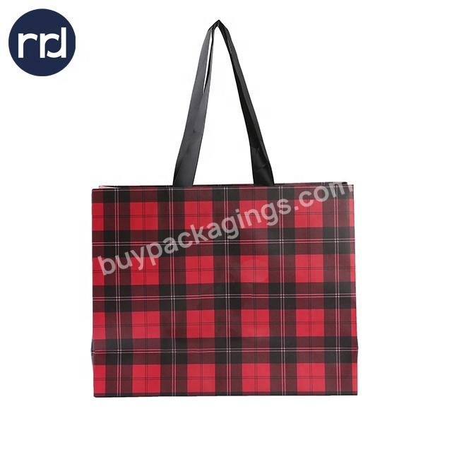RR Donnelley hot sale luxury custom made packaging gift tote gift paper bag shopping bag with handle