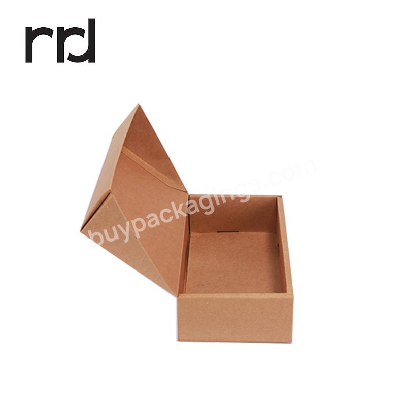 RR Donnelley Luxury Custom Logo Eco Friendly Printed Cardboard Corrugated Kraft Paper Flower Clothing Shoe Shipping Box