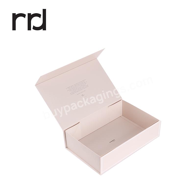 RR Donnelley Manufacturer Factory Wholesale Custom Printed Luxury Empty White Beauty Cosmetic Foldable Magnetic Gift Box