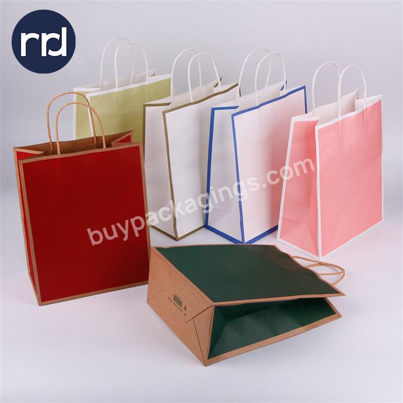 RR Donnelley Wholesale Custom Printed Luxury Jewelry Shopping Gift Coated Paper Christmas Wrapping Cloth Gift Bag with Handles