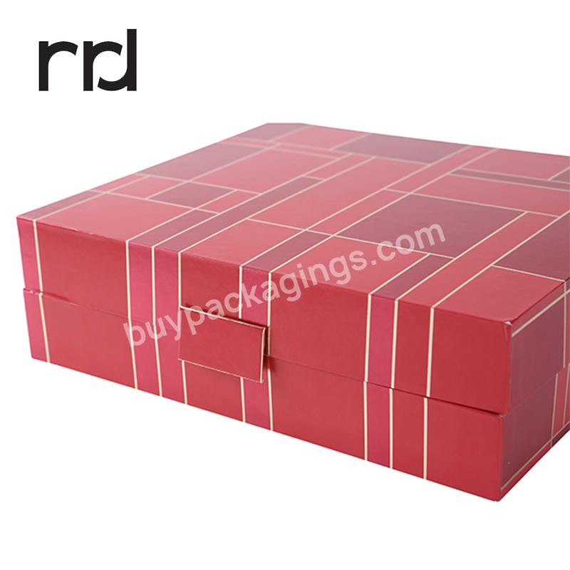 RR Donnelley Wholesale Fancy Design Custom Branded Eco Friendly Retail Bespoke Belt Bedding Apparel Packaging Clothing Paper Box