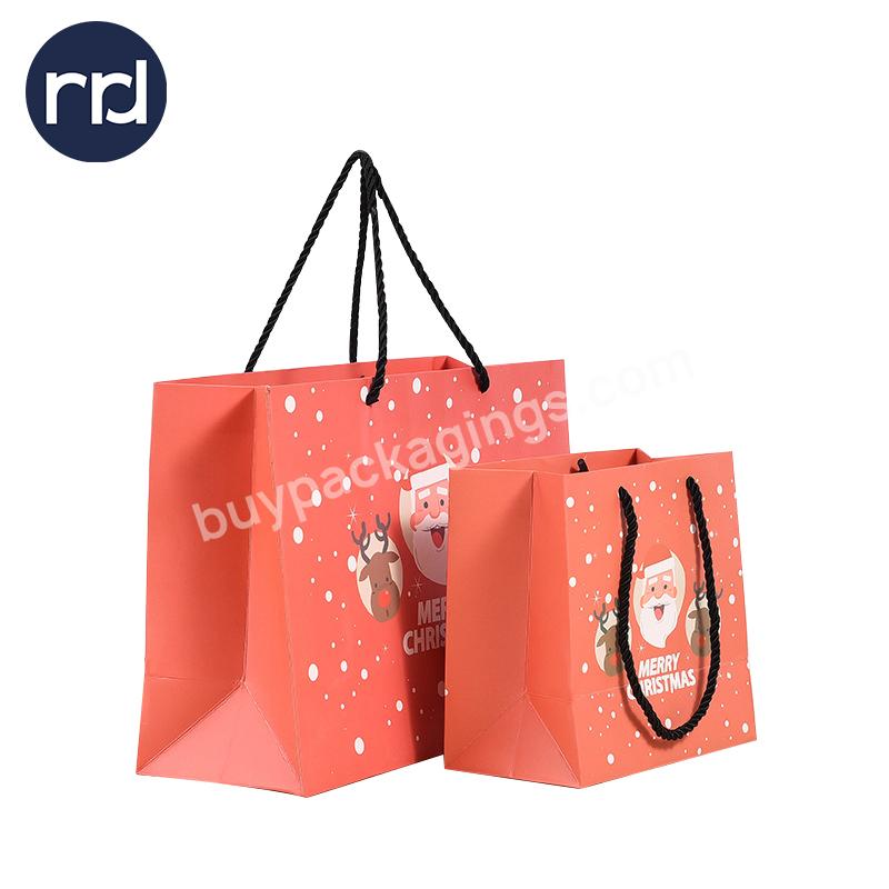 RR Donnelley Wholesale Fashionable Designing Large Custom Printed Paper Customized Shopping Candy Gift Bags with Handles