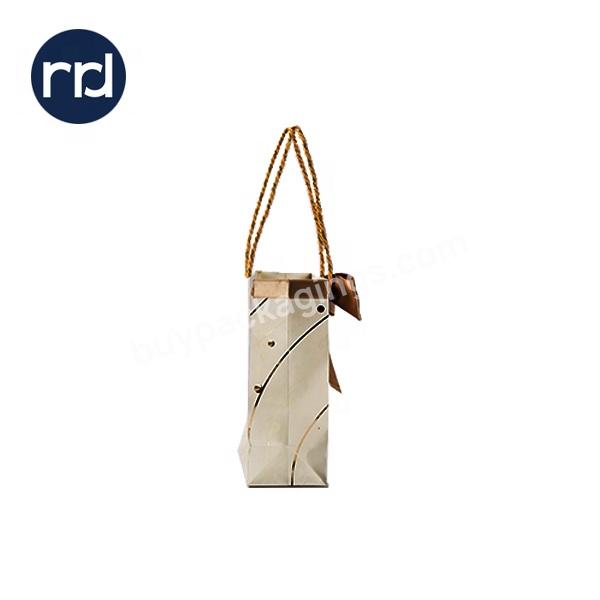 RR Donnelley wholesale gift bag paper custom printed Logo shopping bag jewelry bag with handle