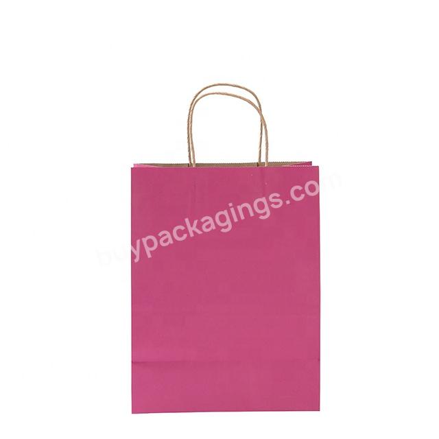 RR Donnelley Wholesale High Quality Grocery Bag Kraft Paper Packaging Bag Gift Shopping Bags with Handles