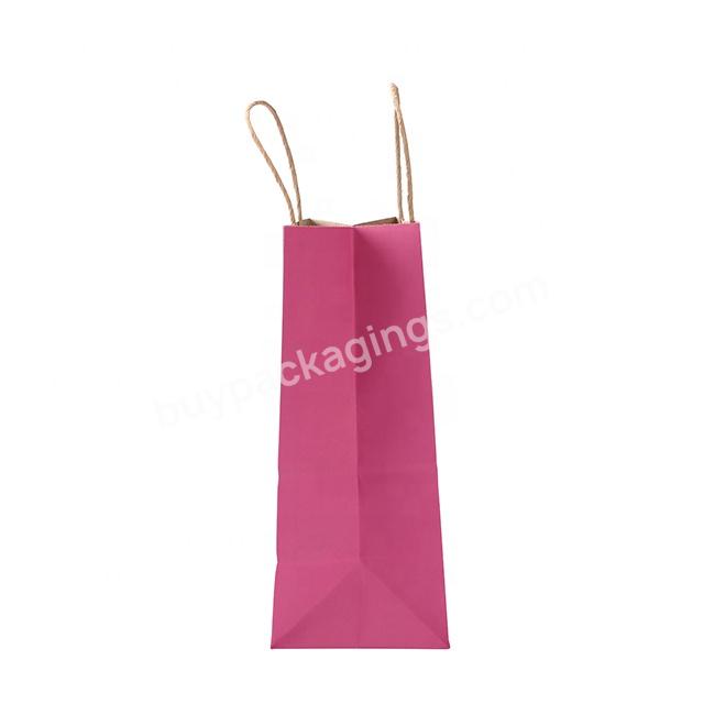 RR Donnelley Wholesale High Quality Grocery Bag Kraft Paper Packaging Bag Gift Shopping Bags with Handles