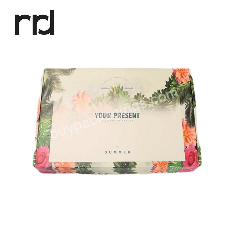 RR Donnelley Wholesale OEM Manufacturer Pack Box Different Color Custom Corrugated Paper Clothes Shoe Hat Flower Shipping Boxes