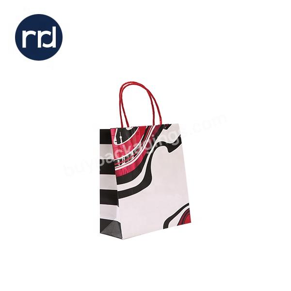 RR Donnelley wholesale white large paper bags gift bags with handles