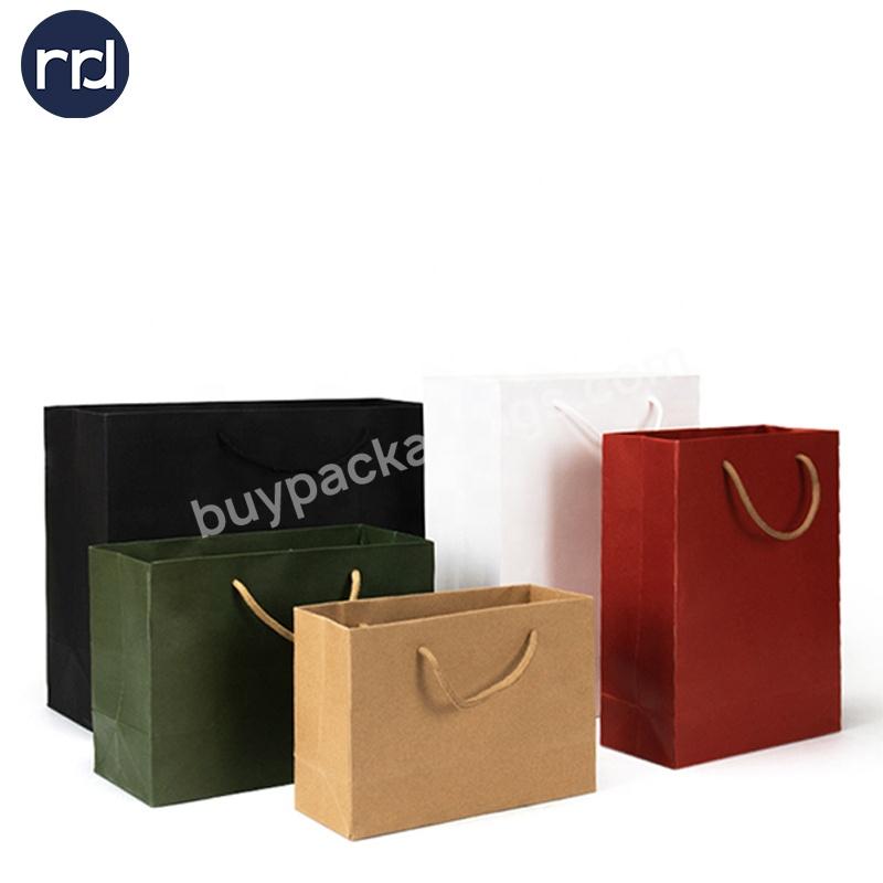 RRD  Retail Bag Competitive Price Elegant Customized Brand Logo Luxury Boutique Shopping Packaging Paper Gift Bags