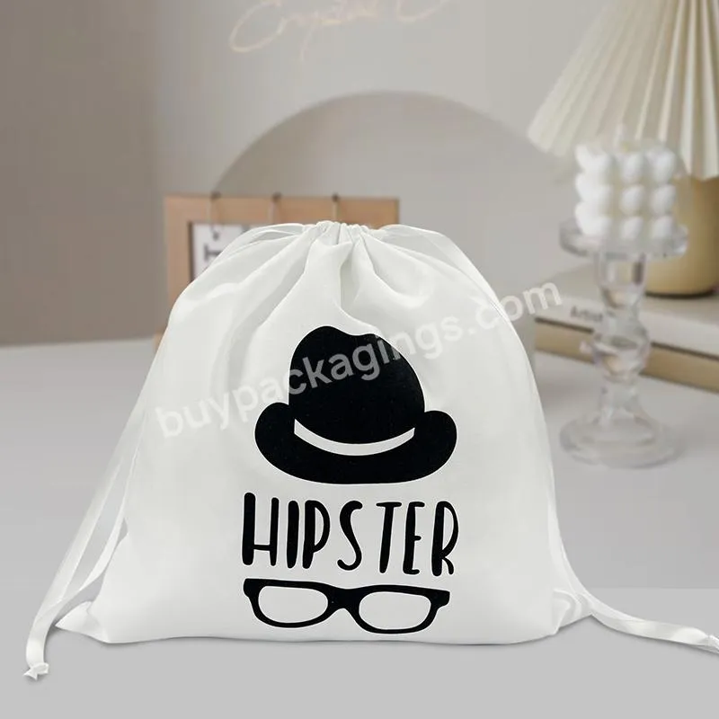 Sa8000 Grs Yile Custom Logo Hats Dust-proof Bag For Baseball Sports Drawstring Dust Bag Velvet Bag
