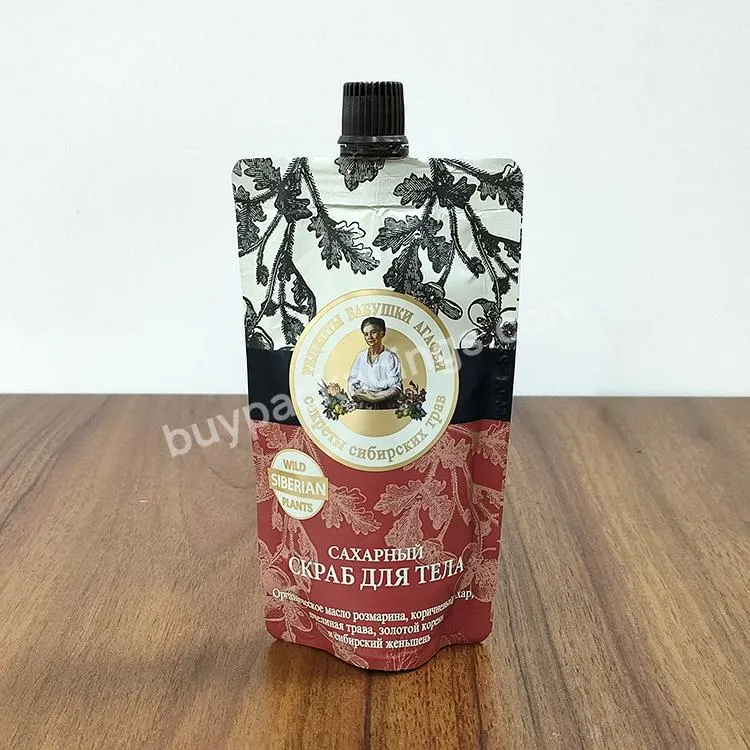 Sauce Packaging Cosmeticplastic Packaging Bag Spout Pouch For Tomato Sauce