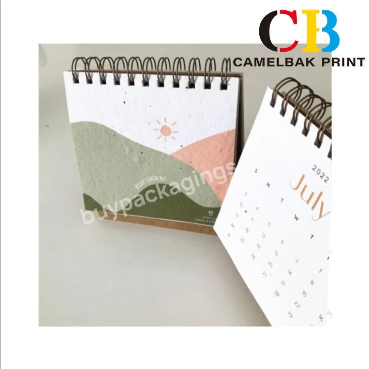 Seed Plantable Calendar Out Of Seed Handmade Paper Desk Card Table Wall Calendar Made Of Seed Paper Greeting Card - Buy Seed Paper Calendar,Calendar Out Of Seed Handmade Paper,Plantable Seed Paper Calendar.