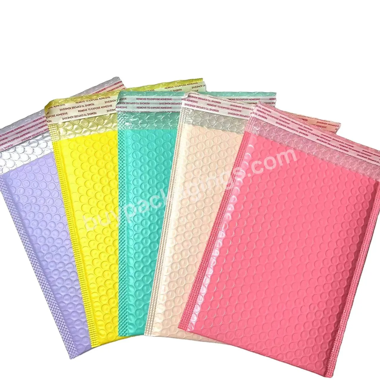 Self Seal Custom Printed Colored Bubble Mailer Shipping Envelope Padded Poly Waterproof Colored Bubble Bags Pink Bubble Mailers