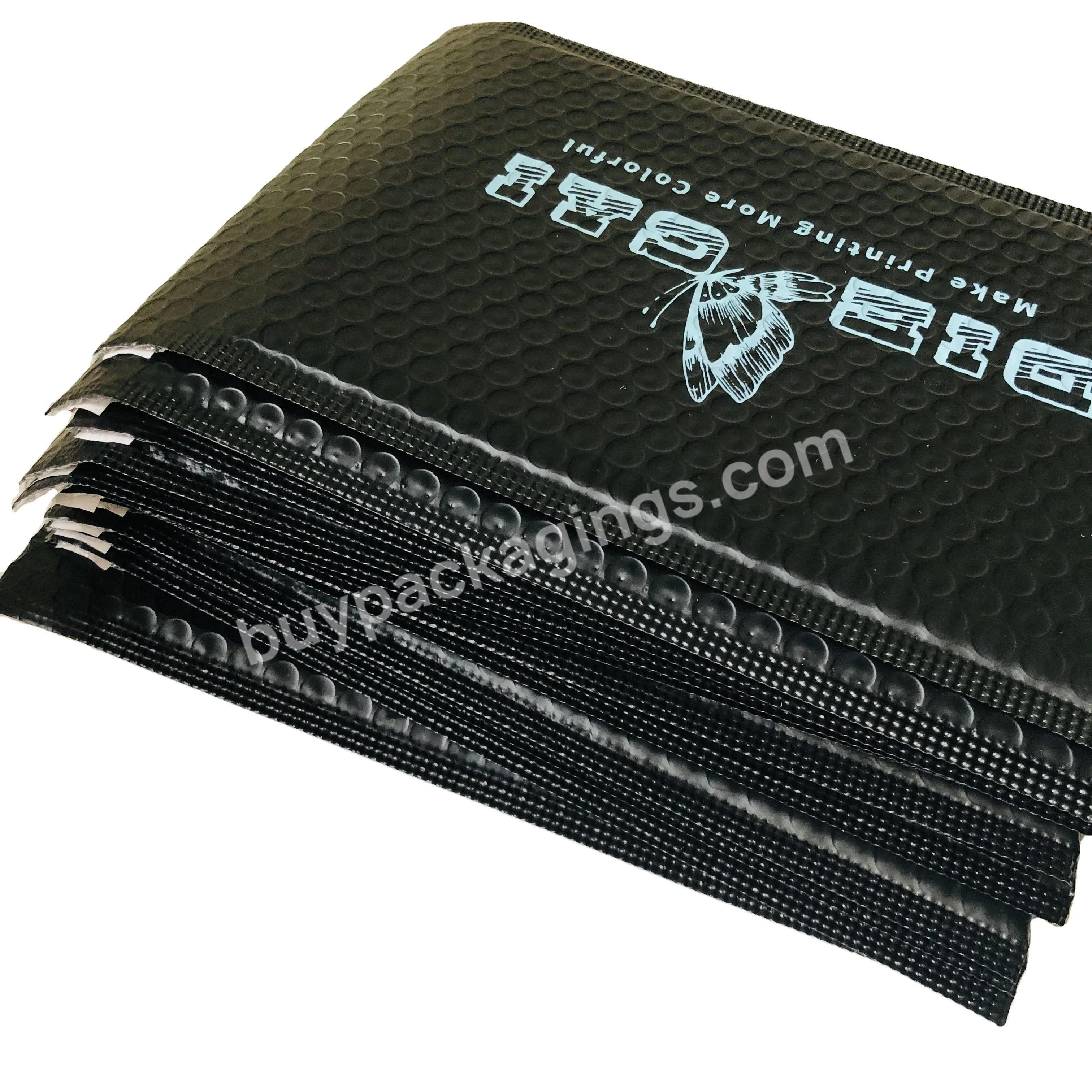 Shipping Bags Bubble Mailers Custom Black Packaging Envelopes Packing Bag For Small Business