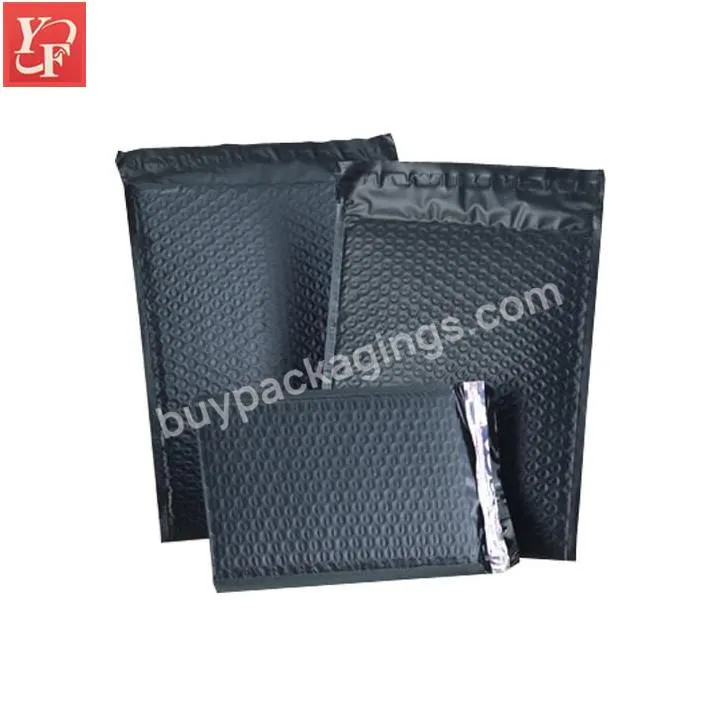 Silver Metallic Poly Bubble Mailer Holographic Makeup Packaging Padded Envelope Bag