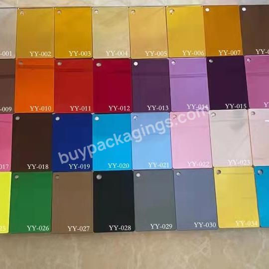 Silver Mirror Golden Mirrored Acrylic Panel Ple Xiglass Sheet 1mm 1.5mm 2mm 2.5mm 3mm