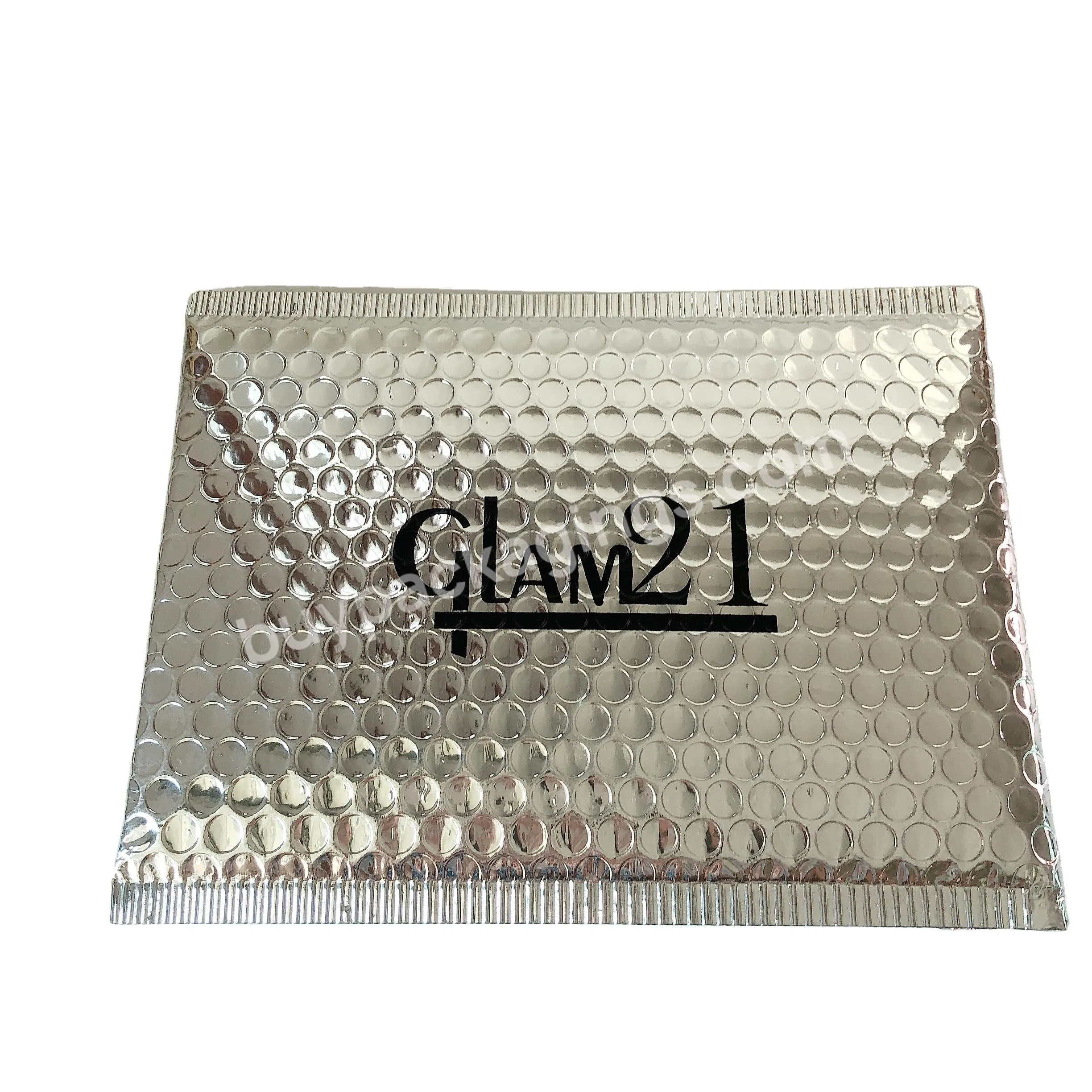 Sliver Air Padded Bubble Envelope Custom Logo Print Bubble Mailers Courier Delivery Package Bag