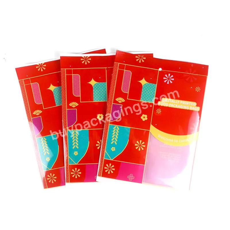 Small Batch Digital Printing Custom Printed Plastic Hologram Pouch Mylar Bags For Food Packaging For Tea Back Seal Bags