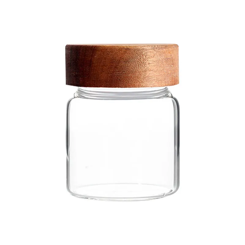 Small Capacity Custom 120ml 200ml 250ml 300ml Clear Glass Storage Jar For Kitchen Food Storage