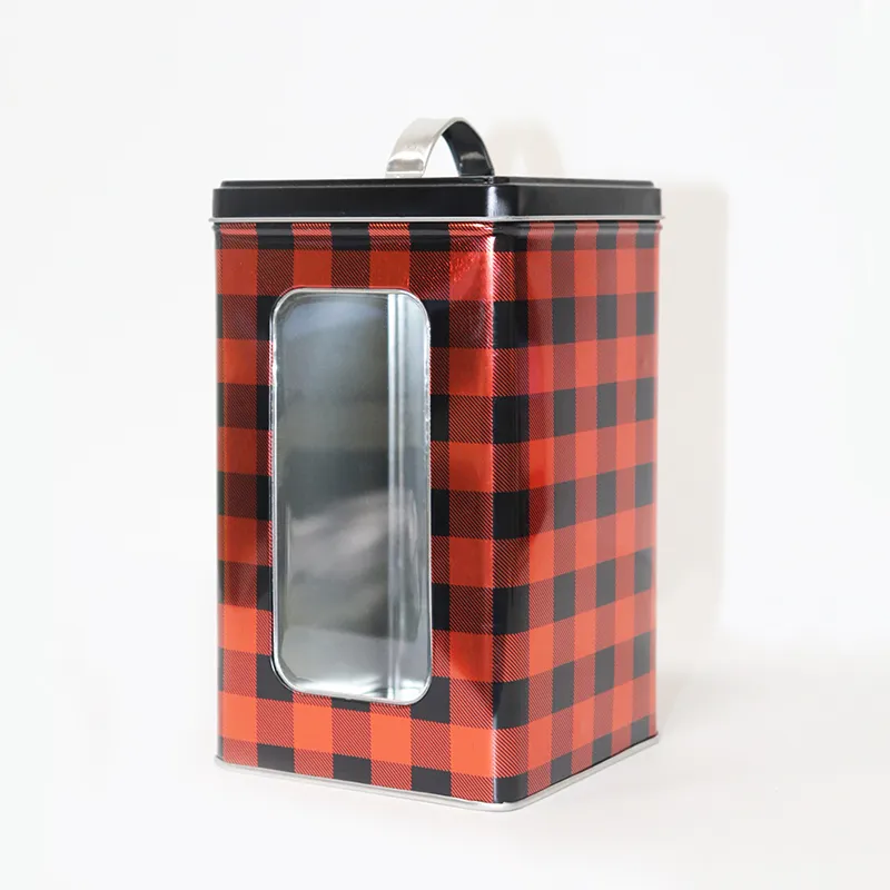 Small colorful square  DIY gift soap tea tins canister rectangular card souvenir condom tea tin packaging box