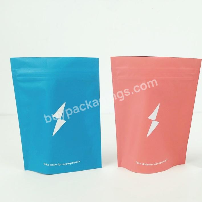 Smell Proof Child-proof Zipper Top Plain Mylar Bags Customized Logo Colored Mylar Bags Resealable 3x4 Mylar Bags