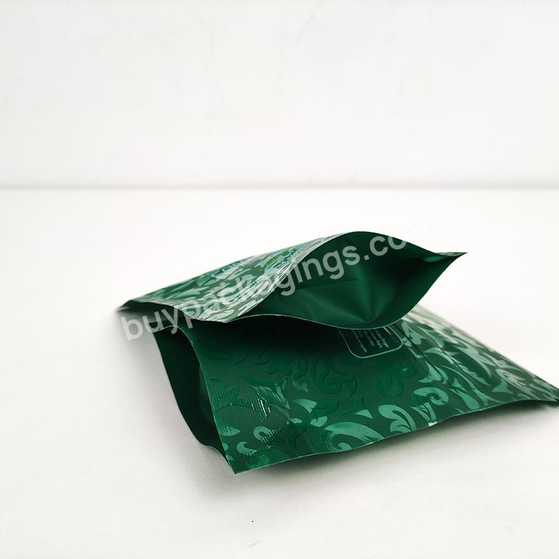 Smell Proof Mylar Bag 3.5 Size Matte Glossy Uv Finished Food Mylar Foil Bags With Window 3.5g Mylar Bags Heat Sealed