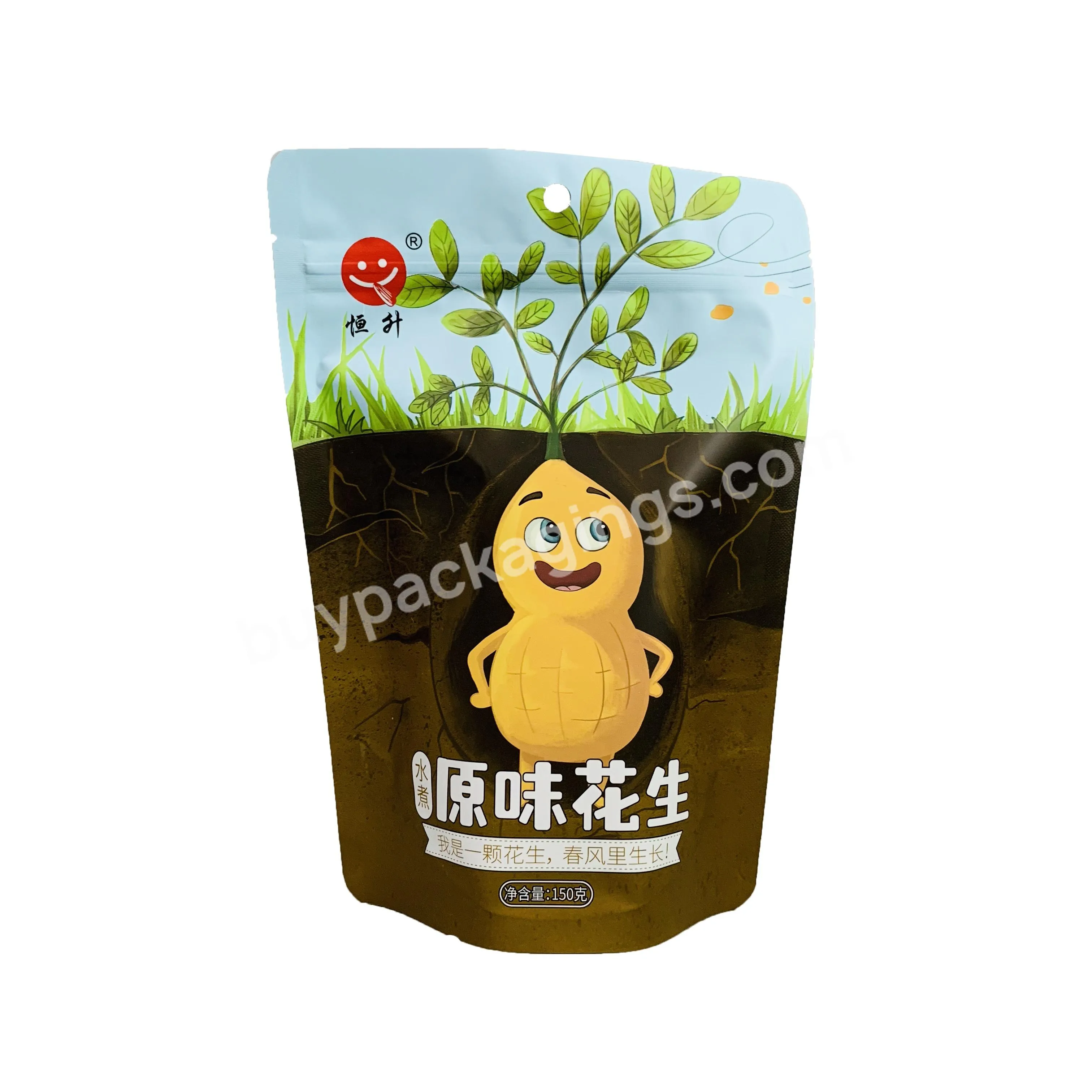 Snacks Food Resealable Popcorn Packaging Bag