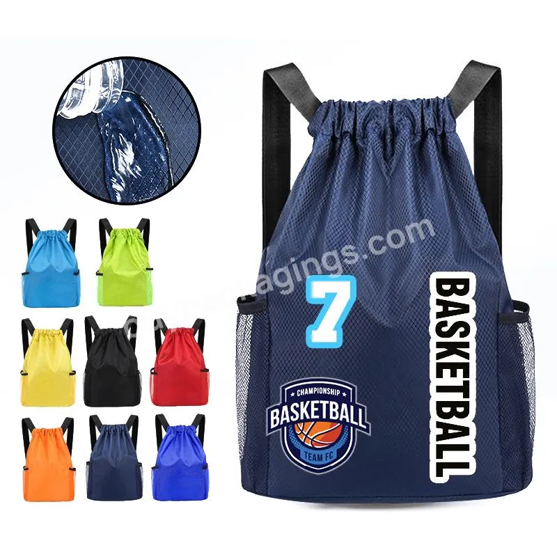 Sport Bag Custom Logo Drawstring Bag Company Gift Oxford Cloth Waterproof - Buy Polyester Drawstring Bag,Drawstring Backpack,Polyester Backpack Bags.