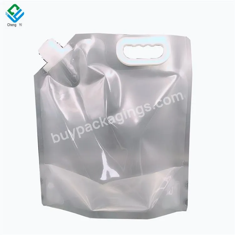 Spot 5l Spout Bag Small Batch Customized Transparent Juice Packaging Bag With Handle Beer Bag