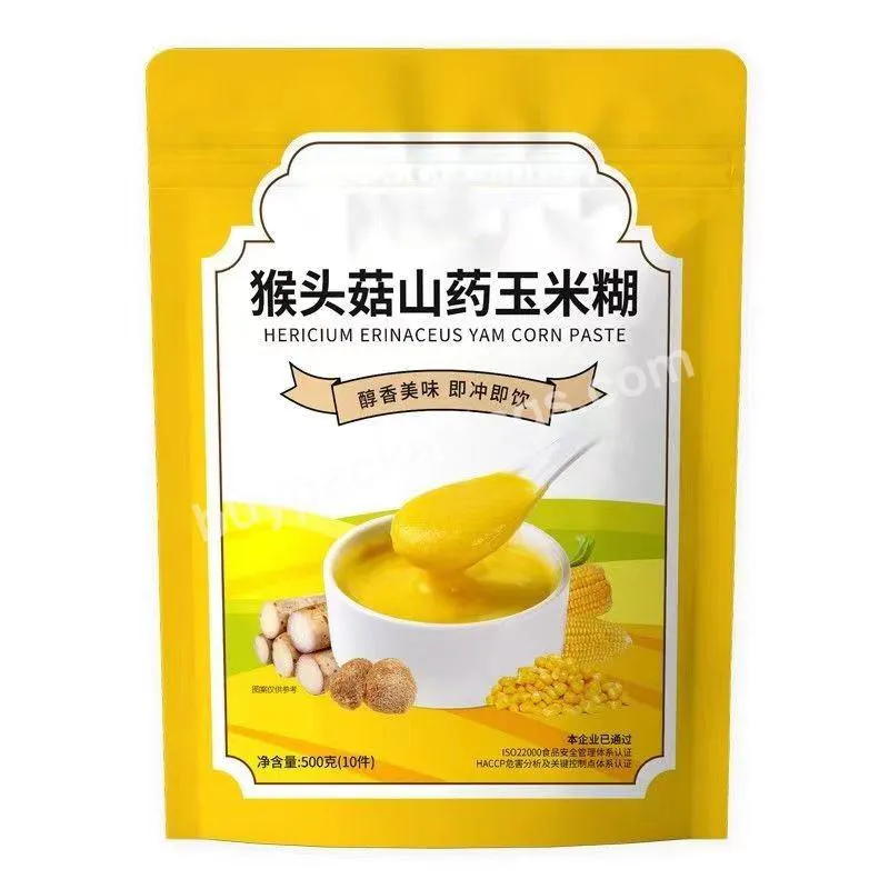 Stand Pouch Food Grade Soybean Milk Powder Whey Powder Bag Food Grade Plant Powder Packaging Bags