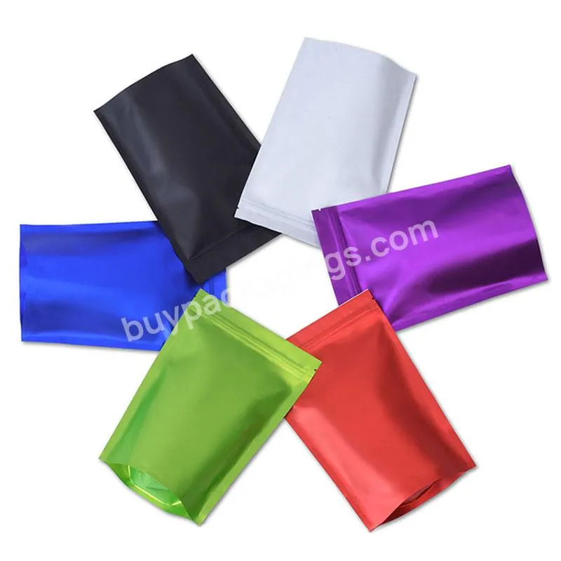 Stand Up Pouch Plastic Food Grade Material Smell Proof Resealable Matte Printing Zip Custom Printed Mylar Bags For Food Storage