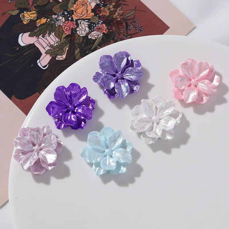 Stereo Simulation Resin Flower Refrigerator Magnet Decoration 3d Flower Flower Magnet