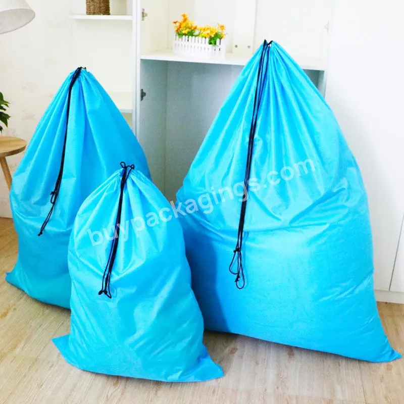 Super Large Capacity Waterproof Storage Bags With Drawstring Sturdy Home Organize Big Size Grocery Dust Bag For Bedding Clothes