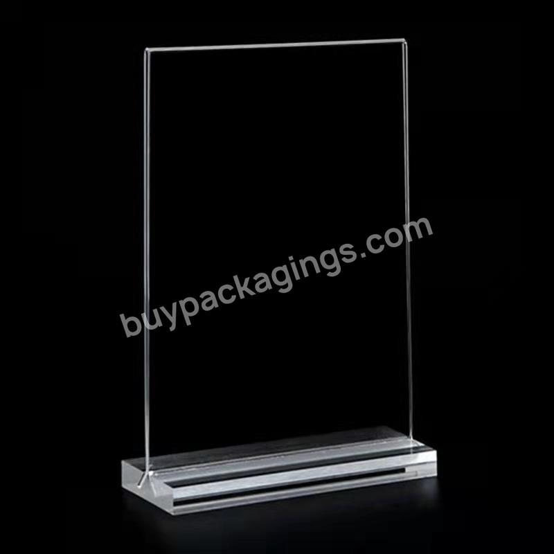 Tabletop Acrylic Sign Holder Display Stand