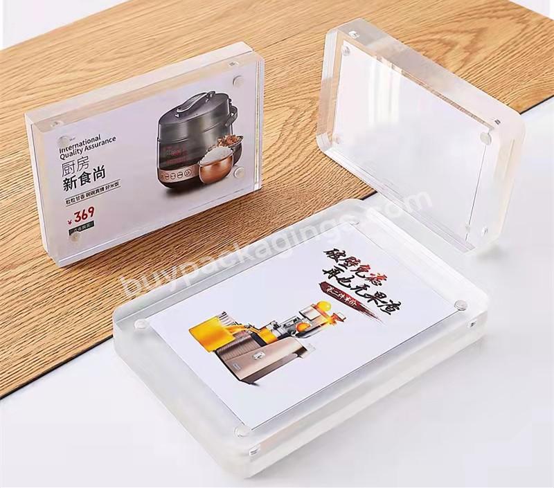 Tabletop Display Frame Transparent Acrylic Photo Frame Round Corner Clear Acrylic Magnetic Photo Frame - Buy Desktop 6x4 Inch Acrylic Photo Frame Family Picture Round Corner Acrylic Magnetic Picture Frame,Clear Acrylic Photo Frame Magnetic 4x6 Pictur