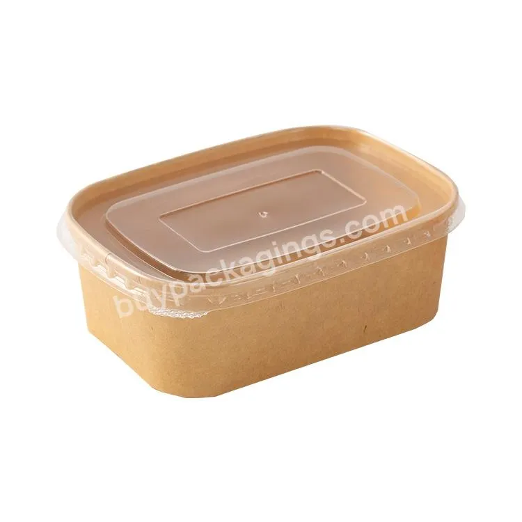 Take Out Containers Disposable Eco-friendly Meal Prep Container With Lid Paper Bowls With Lids To Go Food Containers Take Out Bo - Buy Paper Bowls,Extra Large Salad Bowl,Disposable Soup Bowl.