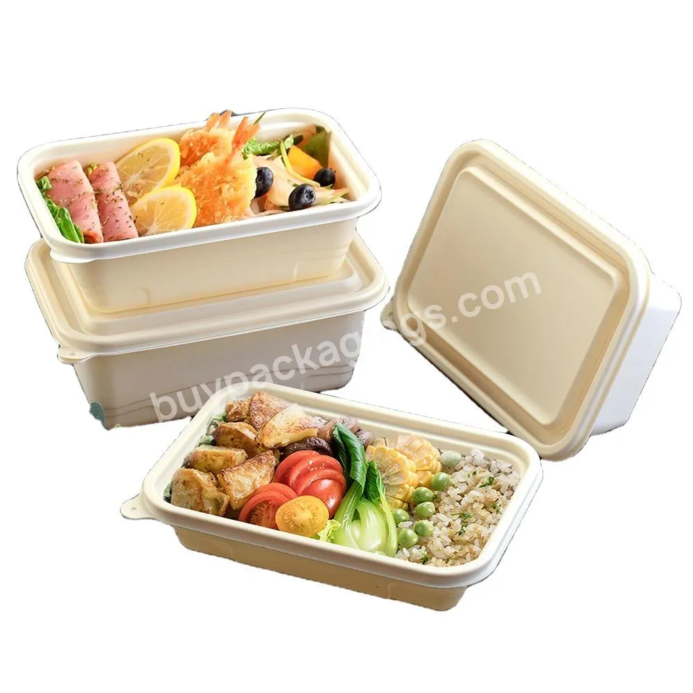 Takeaway Microwavable Plastic Disposable 3 Compartment Bento Food Storage Lunch Boxes / Meal Prep Containers