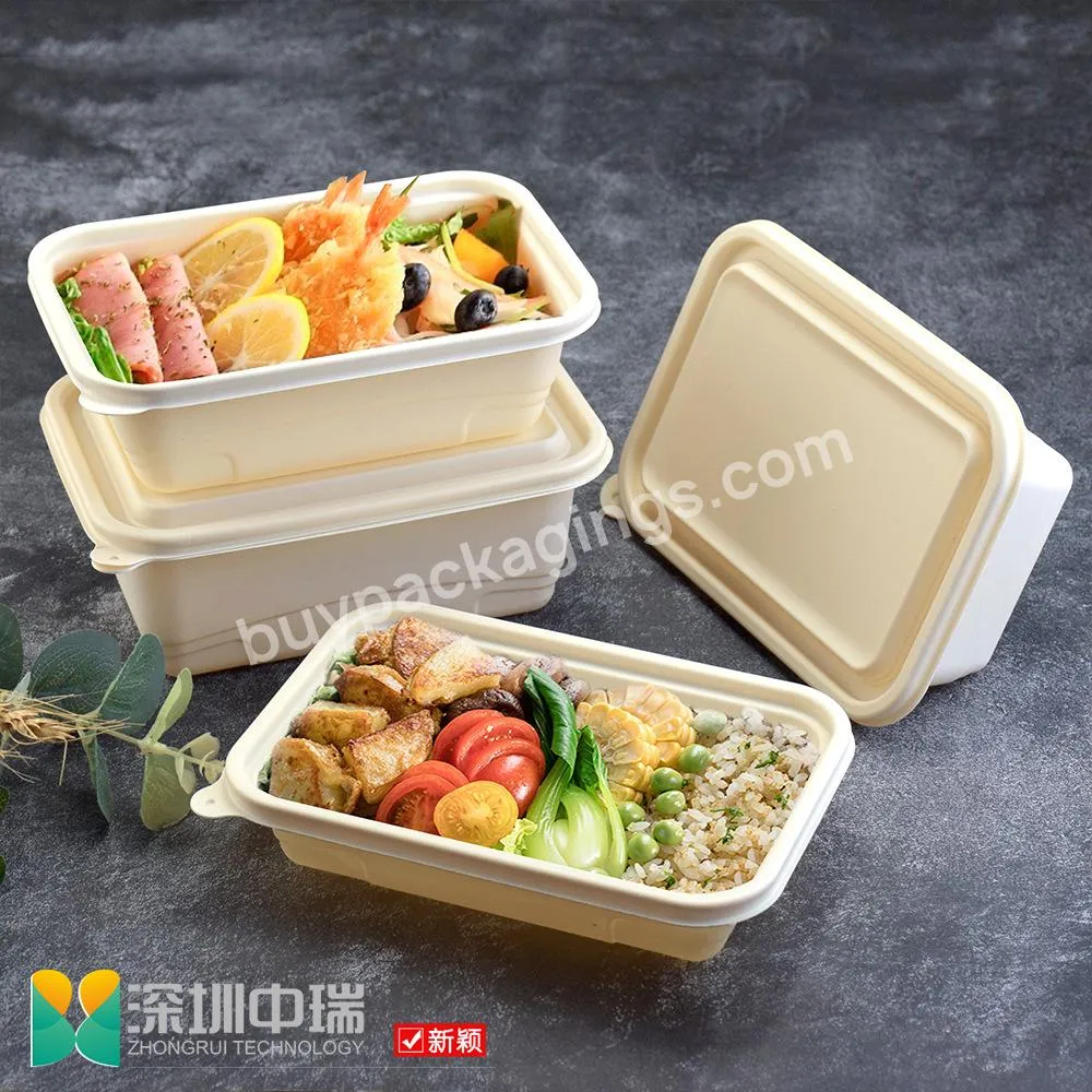 Takeaway Microwavable Plastic Disposable 3 Compartment Bento Food Storage Lunch Boxes / Meal Prep Containers