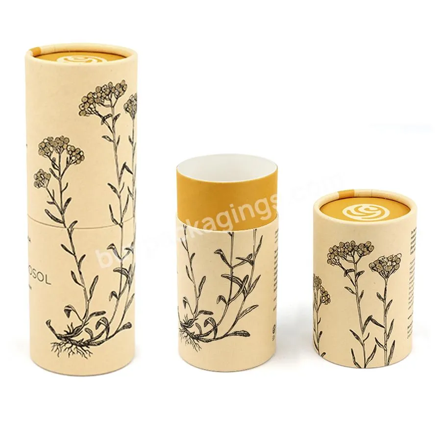 Tea Paper Tube Packaging Food Grade Cardboard For Packing