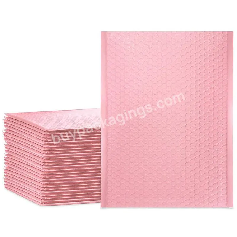 The New Listing Pink Poly Bubble Eco-friendly Bubble Mailer Mailing Bags For Logistics Packaging