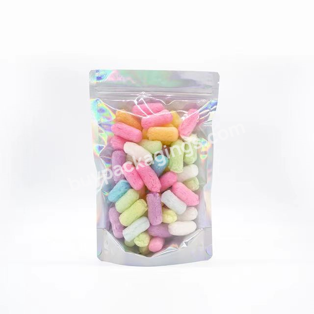 Thickened Laser Rainbow Ziplock Bag Self-supporting Snack Jewelry Clothing Yin And Yang Aluminum Foil Sealed Bag